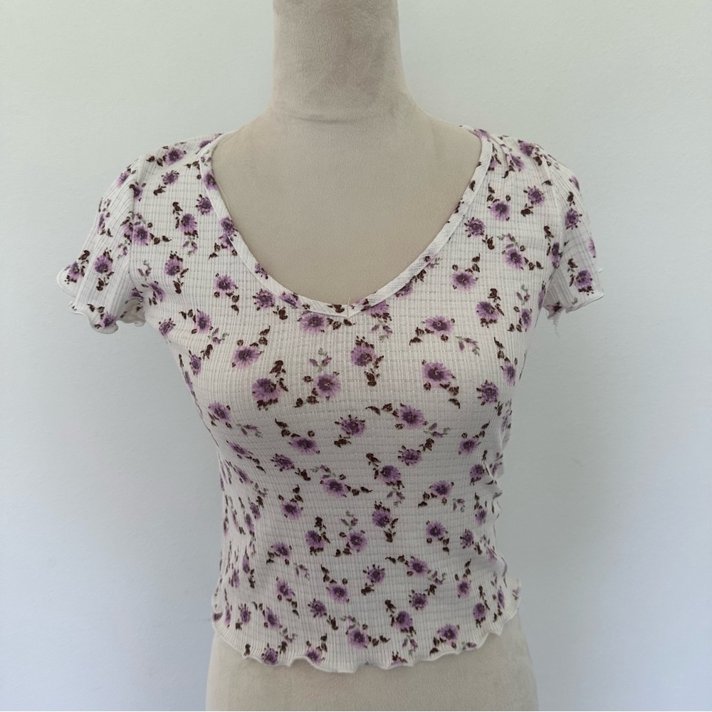 Floral baby tee